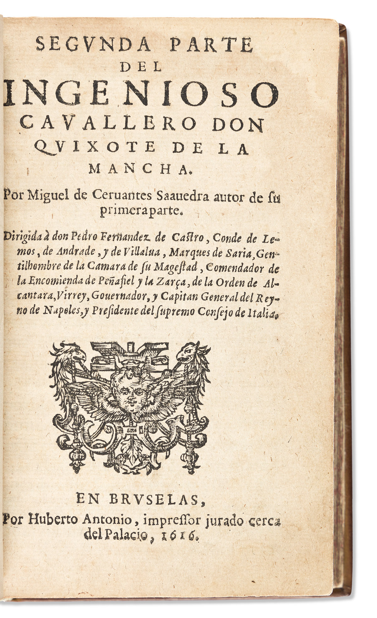 Cervantes, Miguel de (1547-1616) El Ingenioso Hidalgo Don Quixote de la Mancha.
